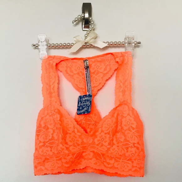Free People Other - Free People Orange Lace Bralette
